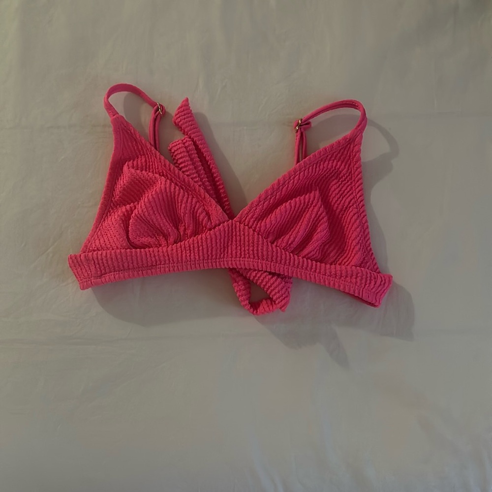 pink bikini top